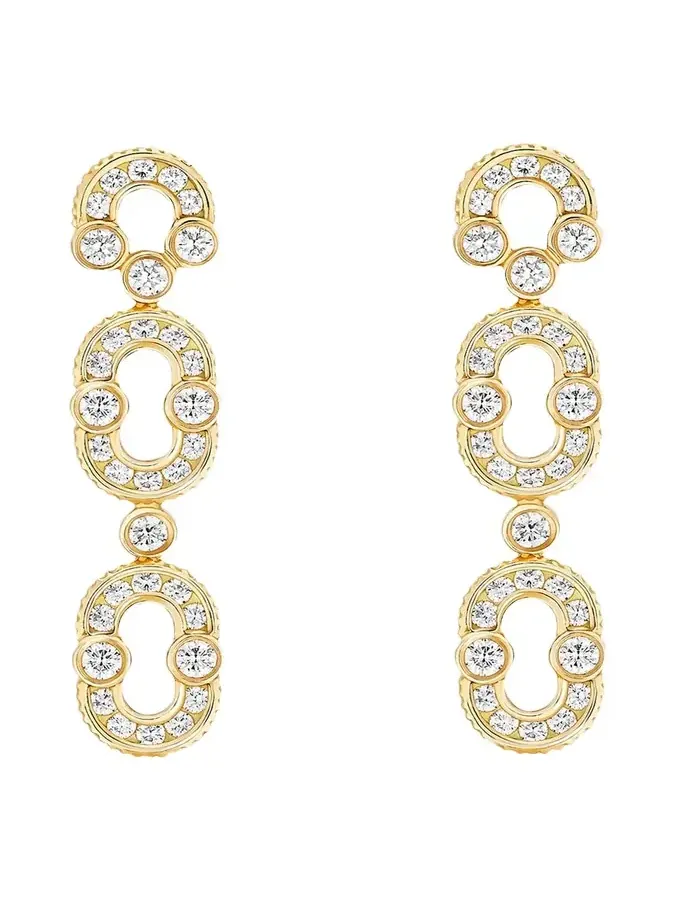 Magnetic Duo 18K Yellow Gold & 2.37 TCW Diamond Drop Earrings
