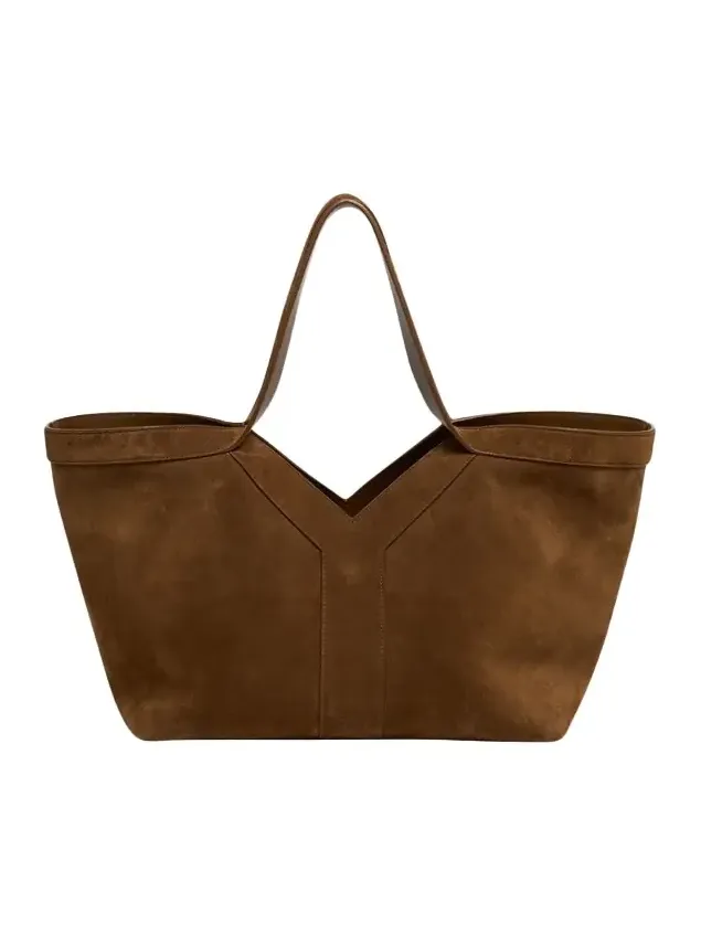 Y Medium Tote Bag in Suede Y Medium Tote Bag in Suede