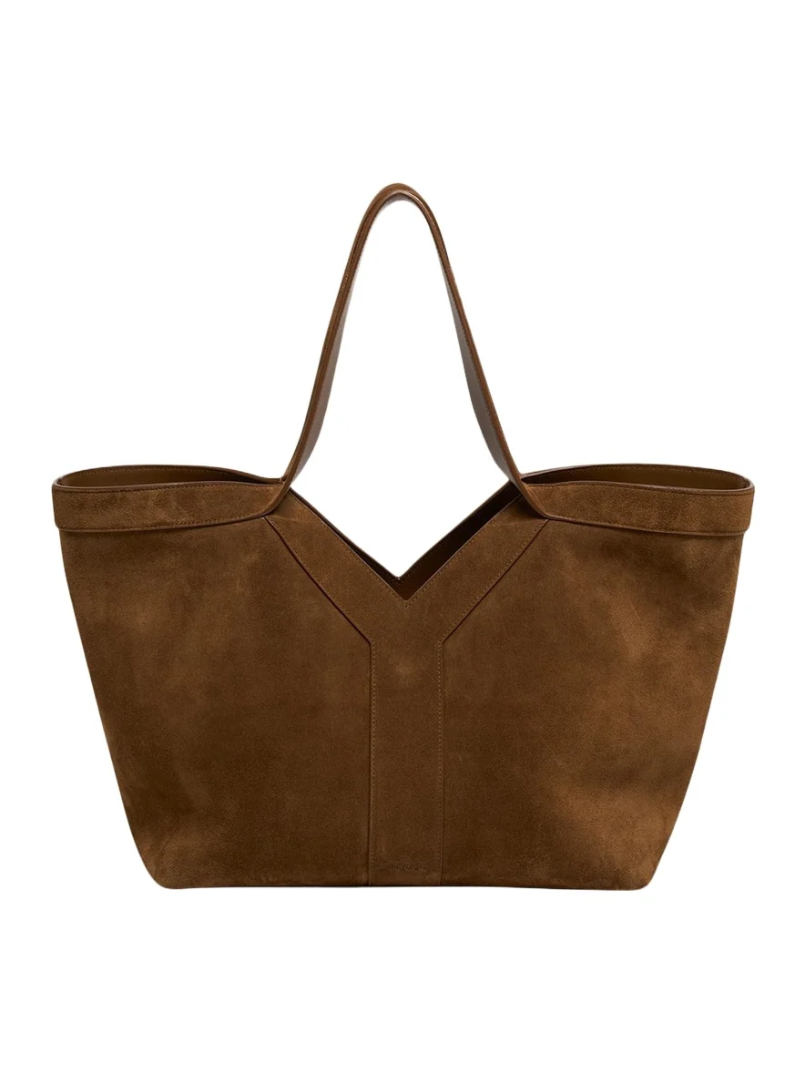 Y Medium Tote Bag in Suede Y Medium Tote Bag in Suede