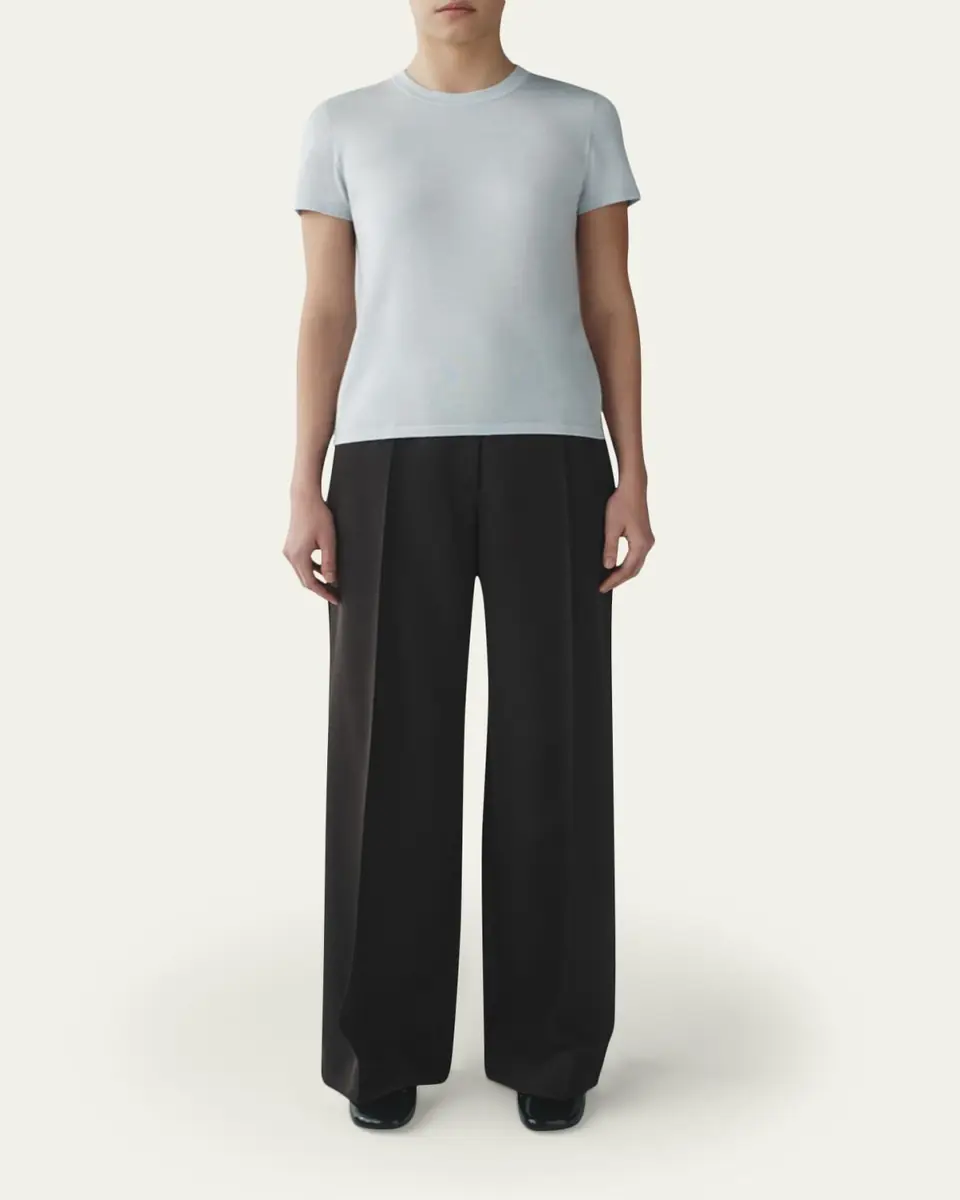 Attersee Cashmere and Silk Short-Sleeve Tee | Thumbnail 2 Attersee Cashmere and Silk Short-Sleeve Tee | Thumbnail 2