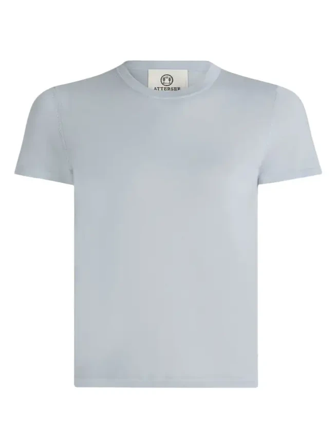 Cashmere and Silk Short-Sleeve Tee Cashmere and Silk Short-Sleeve Tee