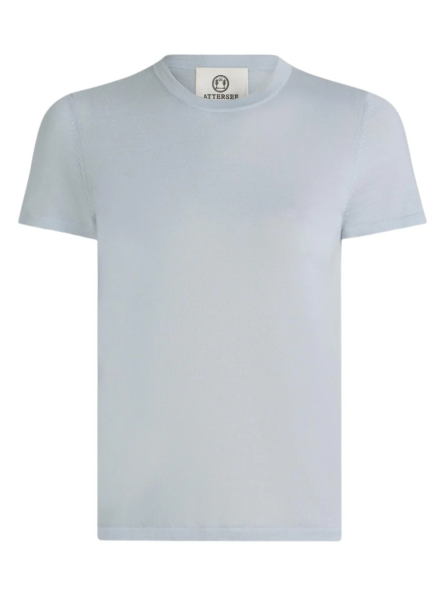 Cashmere and Silk Short-Sleeve Tee Cashmere and Silk Short-Sleeve Tee