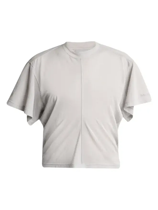 Balenciaga Transparent Jersey Draped T-Shirt