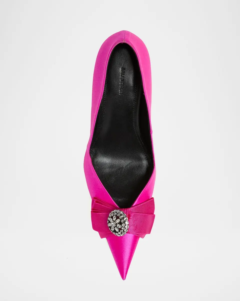 Balenciaga 110mm Avenue Palazzo Embellished Satin Pumps | Thumbnail 5 Balenciaga 110mm Avenue Palazzo Embellished Satin Pumps | Thumbnail 5