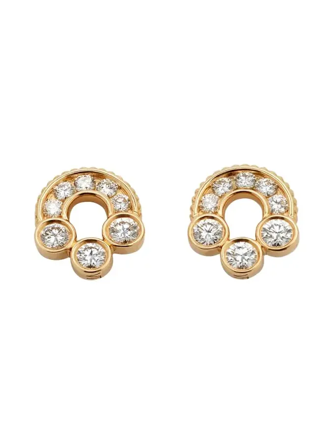 Magnetic Diamond Stud Earrings in 18K Yellow Gold Magnetic Diamond Stud Earrings in 18K Yellow Gold
