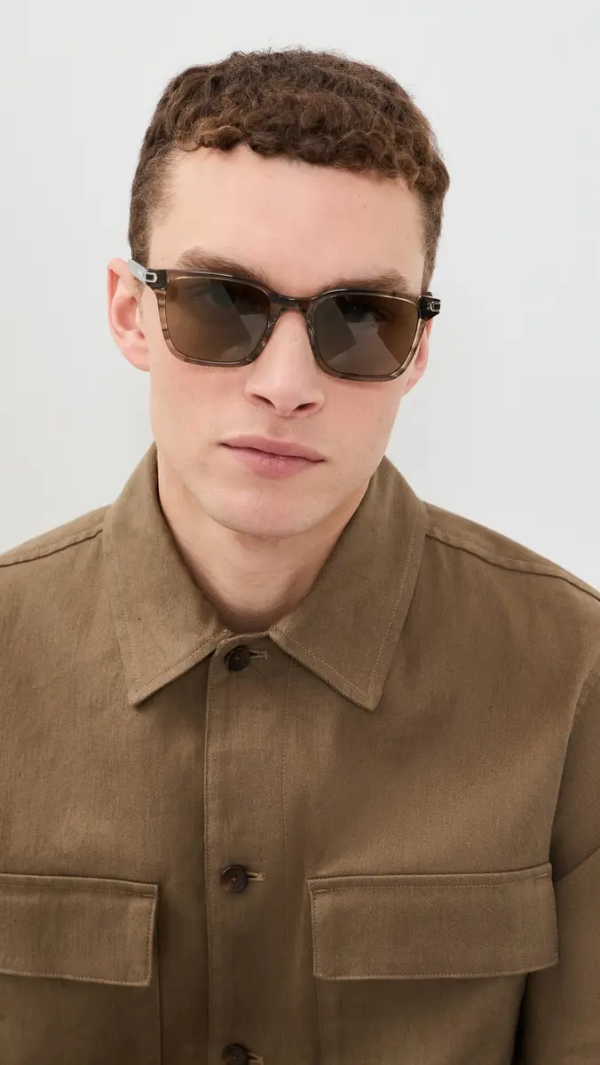 Orlebar Brown The Robbie Sunglasses Agave Bark/Herbal Green One Size | Thumbnail 3 Orlebar Brown The Robbie Sunglasses Agave Bark/Herbal Green One Size | Thumbnail 3