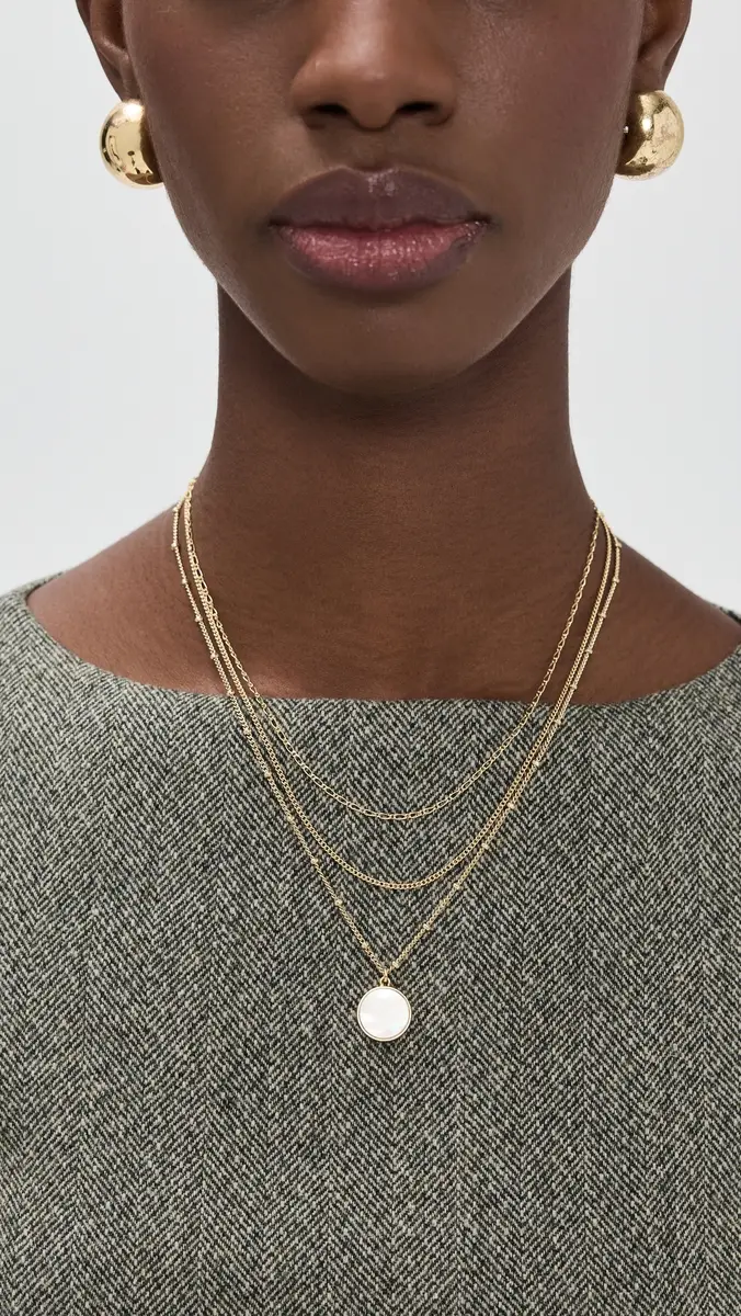 Madewell Three-Pack Mother of Pearl Necklace Set | Thumbnail 3 Madewell Three-Pack Mother of Pearl Necklace Set | Thumbnail 3