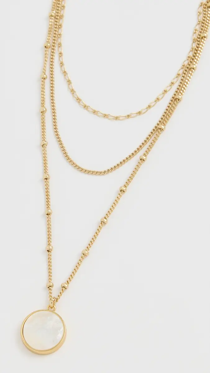 Madewell Three-Pack Mother of Pearl Necklace Set | Thumbnail 4 Madewell Three-Pack Mother of Pearl Necklace Set | Thumbnail 4