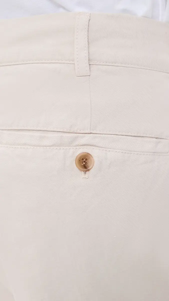 Knickerbocker Canal Pleated Twill Cotton and Linen Pants Birch | Thumbnail 6