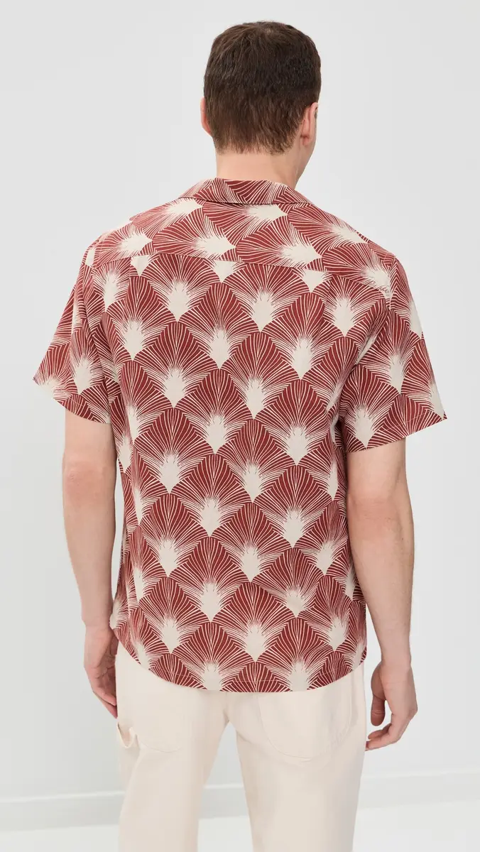 Portuguese Flannel Feathers Camp Shirt | Thumbnail 3 Portuguese Flannel Feathers Camp Shirt | Thumbnail 3