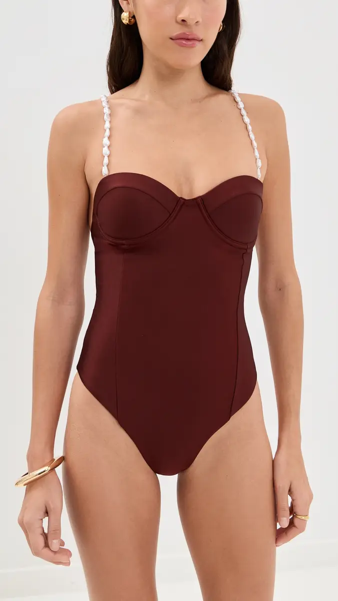 Palmacea Mare One Piece Merlot Merlot | Thumbnail 5