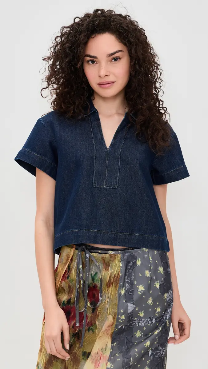 Joe's Jeans The Lillian Denim Popover Shirt | Thumbnail 2 Joe's Jeans The Lillian Denim Popover Shirt | Thumbnail 2