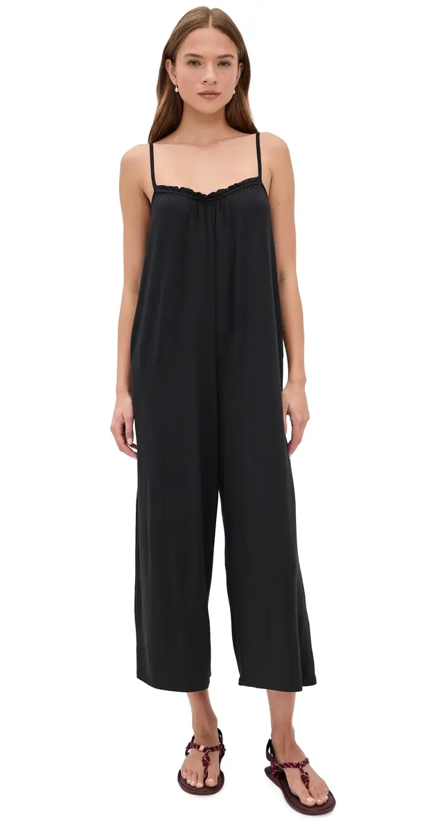 Z Supply Day Off Jumpsuit Black | Image 1 Z Supply Day Off Jumpsuit Black | Image 1
