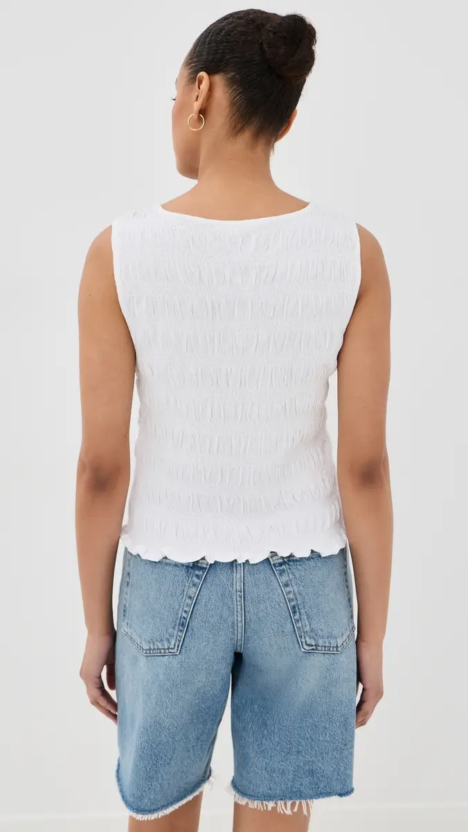 Madewell Smocked Boat Neck Tank | Thumbnail 3 Madewell Smocked Boat Neck Tank | Thumbnail 3