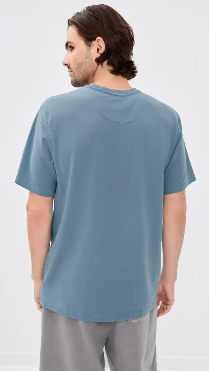 Polo Ralph Lauren Underwear Feather Weight Mesh Pocket Crew Tee Bluestone/Cruise Navy PP | Thumbnail 3