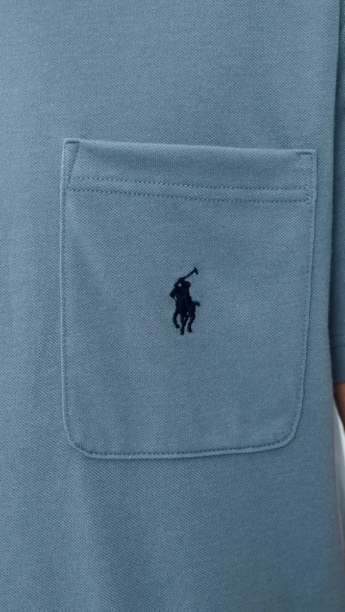 Polo Ralph Lauren Underwear Feather Weight Mesh Pocket Crew Tee Bluestone/Cruise Navy PP | Thumbnail 6