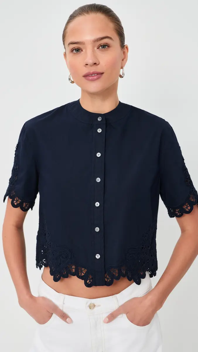 Veronica Beard Aleck Shirt Navy | Thumbnail 2 Veronica Beard Aleck Shirt Navy | Thumbnail 2
