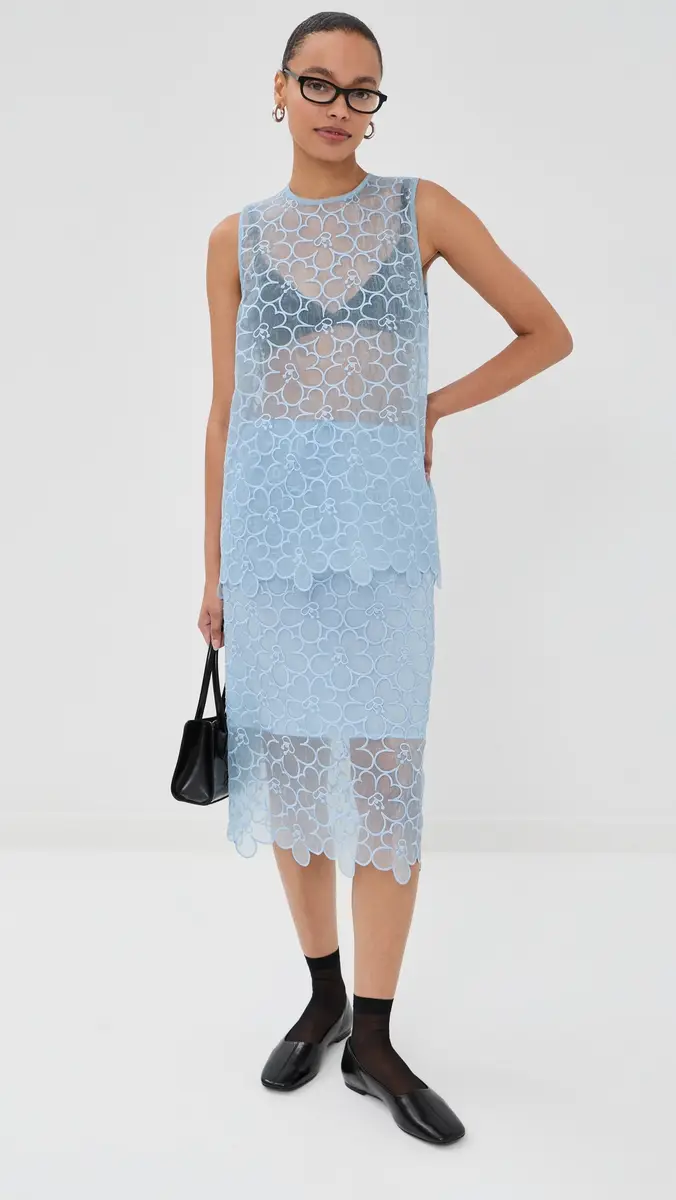 Cecilie Bahnsen Bria Skirt Light Blue | Thumbnail 2 Cecilie Bahnsen Bria Skirt Light Blue | Thumbnail 2