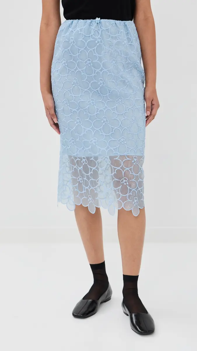 Cecilie Bahnsen Bria Skirt Light Blue | Thumbnail 3 Cecilie Bahnsen Bria Skirt Light Blue | Thumbnail 3