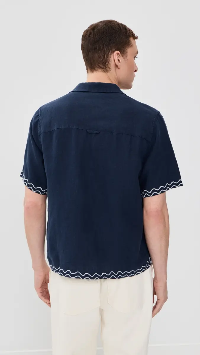 Far Afield Veloso Flock Linen Palm Shirt | Thumbnail 3 Far Afield Veloso Flock Linen Palm Shirt | Thumbnail 3