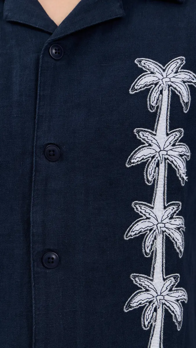Far Afield Veloso Flock Linen Palm Shirt | Thumbnail 6 Far Afield Veloso Flock Linen Palm Shirt | Thumbnail 6