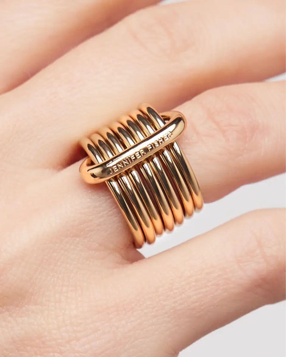 Jennifer Fisher Jennifer Fisher Ring Set Gold / 6 | Thumbnail 2 Jennifer Fisher Jennifer Fisher Ring Set Gold / 6 | Thumbnail 2