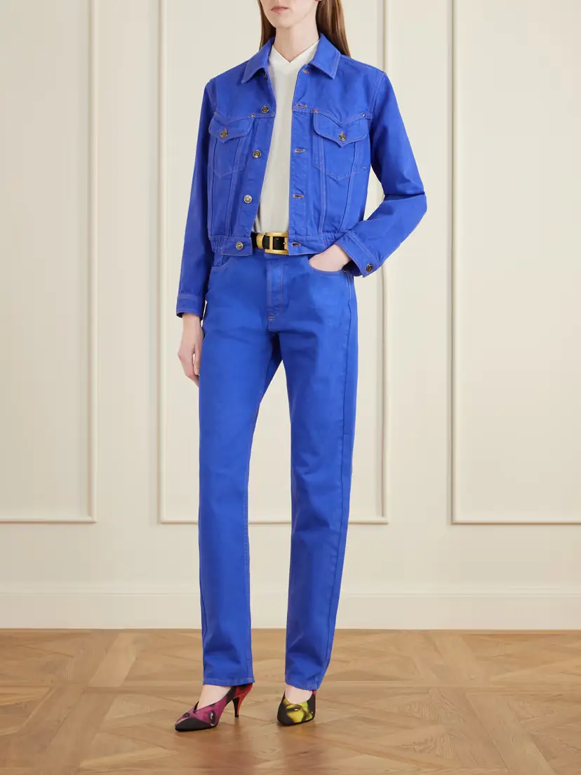 Versace Cotton Trucker Jacket | Thumbnail 2 Versace Cotton Trucker Jacket | Thumbnail 2
