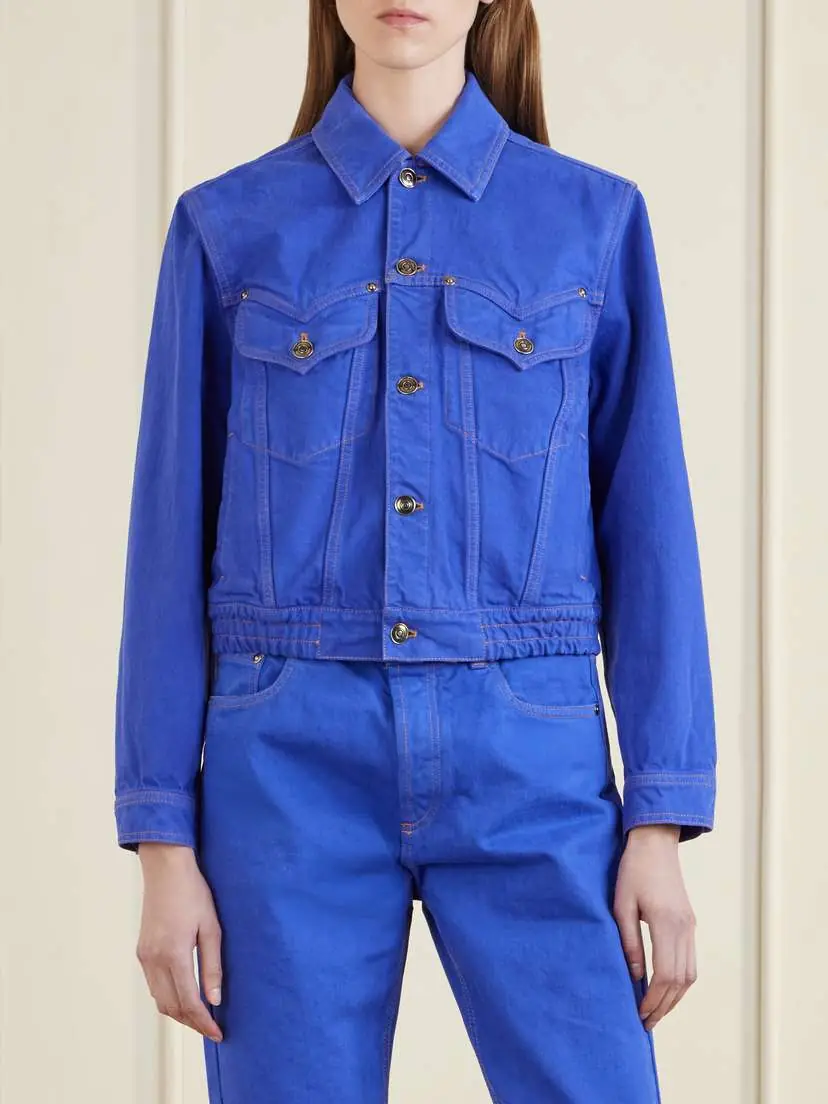 Versace Cotton Trucker Jacket | Thumbnail 3 Versace Cotton Trucker Jacket | Thumbnail 3