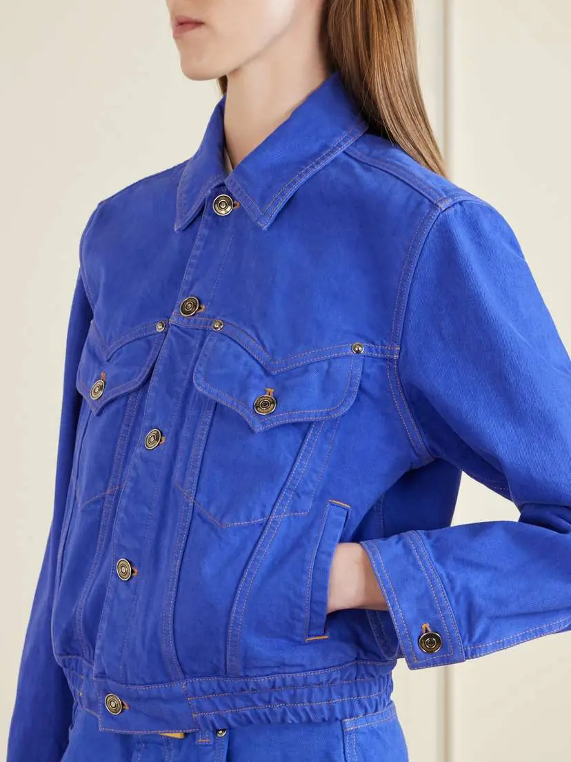 Versace Cotton Trucker Jacket | Thumbnail 5 Versace Cotton Trucker Jacket | Thumbnail 5