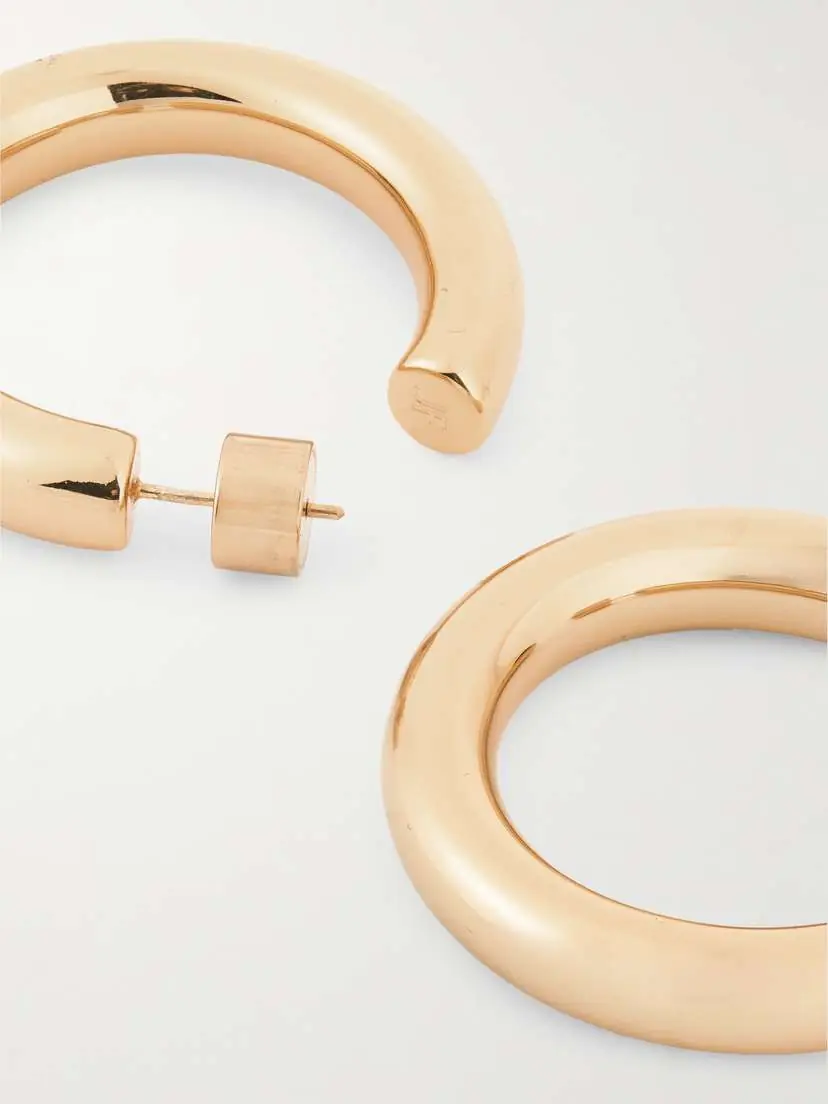 Jennifer Fisher Samira Mini Gold-tone Hoop Earrings | Thumbnail 3 Jennifer Fisher Samira Mini Gold-tone Hoop Earrings | Thumbnail 3