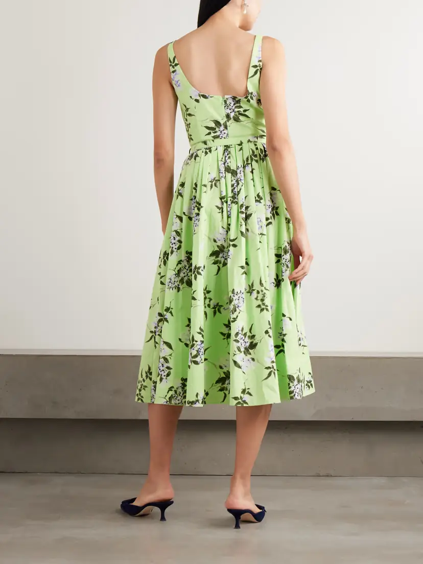 Emilia Wickstead Eglantine Belted Gathered Floral-print Cotton-poplin Midi Dress | Thumbnail 3 Emilia Wickstead Eglantine Belted Gathered Floral-print Cotton-poplin Midi Dress | Thumbnail 3