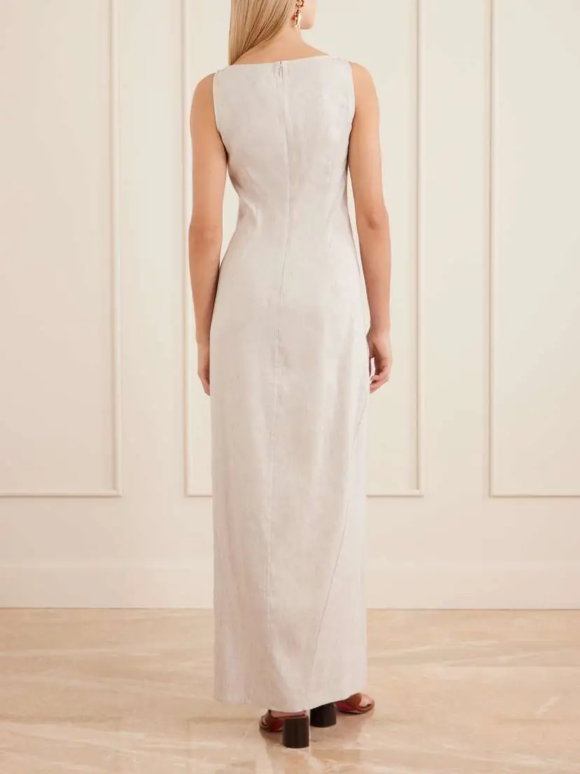 Staud Linen-blend Maxi Dress | Thumbnail 3