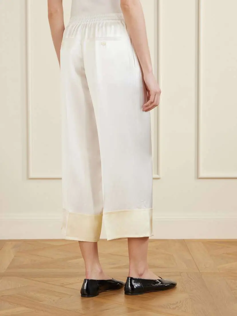 TOTEME Drawstring Wide-leg Satin Pants | Thumbnail 3