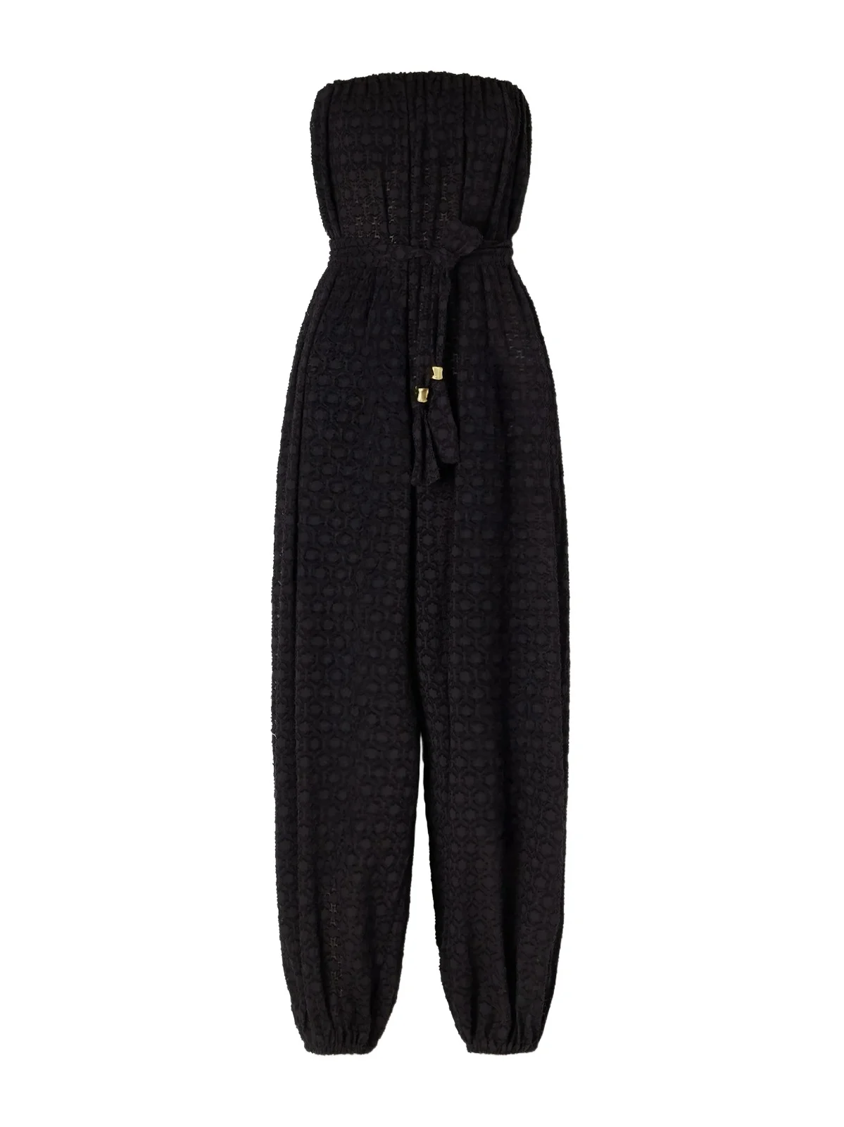 Silk And Cotton-blend Jacquard Jumpsuit