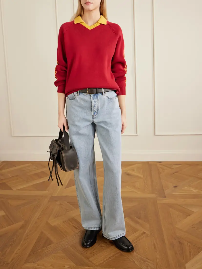 Aimé Leon Dore Ribbed-knit Cotton Polo Sweater | Thumbnail 2 Aimé Leon Dore Ribbed-knit Cotton Polo Sweater | Thumbnail 2