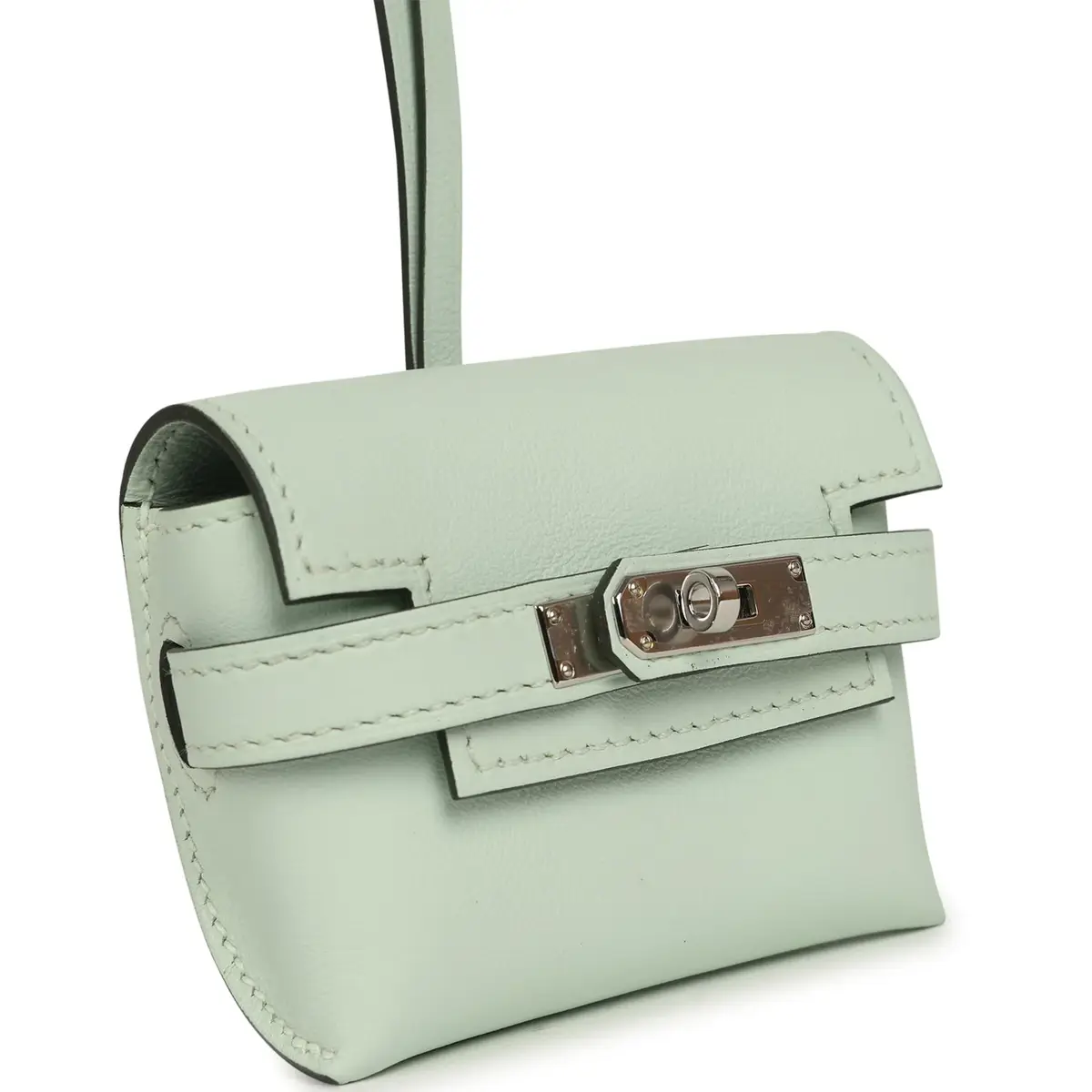 HERMÈS Hermes Kelly Festival Bag Charm Vert Peppermint Swift Palladium Hardware | Thumbnail 2 HERMÈS Hermes Kelly Festival Bag Charm Vert Peppermint Swift Palladium Hardware | Thumbnail 2