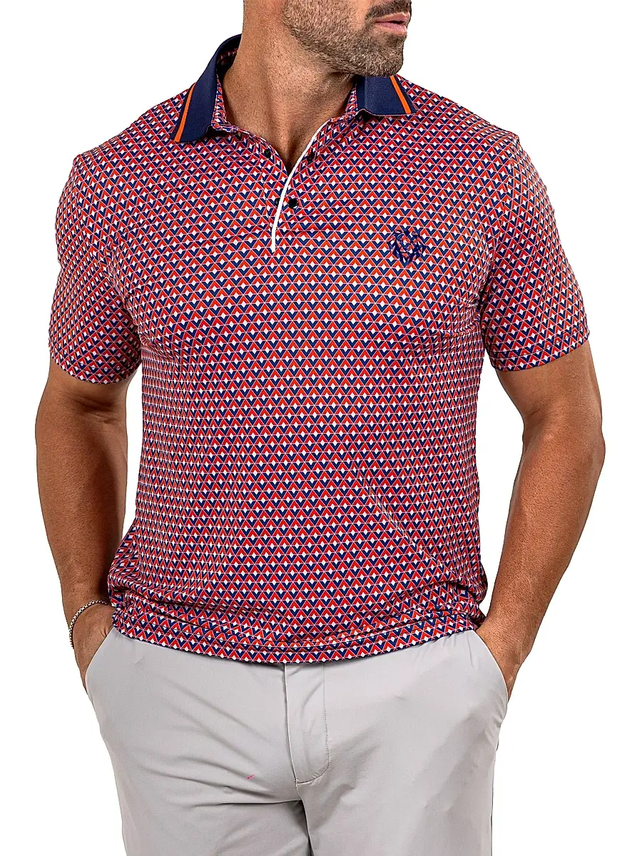 Maceoo Men's Golf Polo Marthyr Shirt - Red | Thumbnail 5 Maceoo Men's Golf Polo Marthyr Shirt - Red | Thumbnail 5