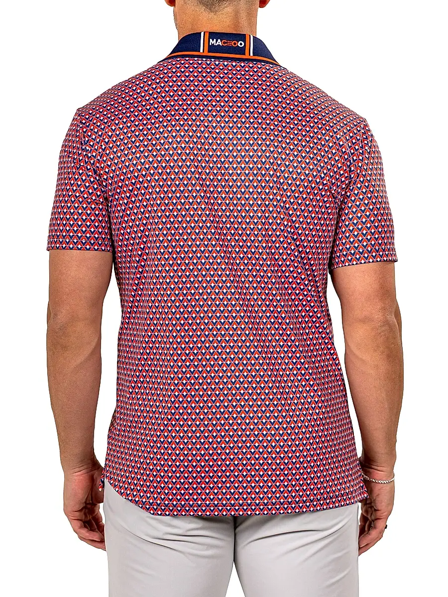 Maceoo Men's Golf Polo Marthyr Shirt - Red | Thumbnail 6 Maceoo Men's Golf Polo Marthyr Shirt - Red | Thumbnail 6
