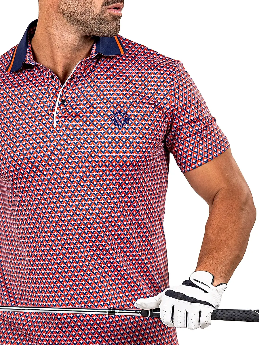 Maceoo Men's Golf Polo Marthyr Shirt - Red | Thumbnail 8 Maceoo Men's Golf Polo Marthyr Shirt - Red | Thumbnail 8