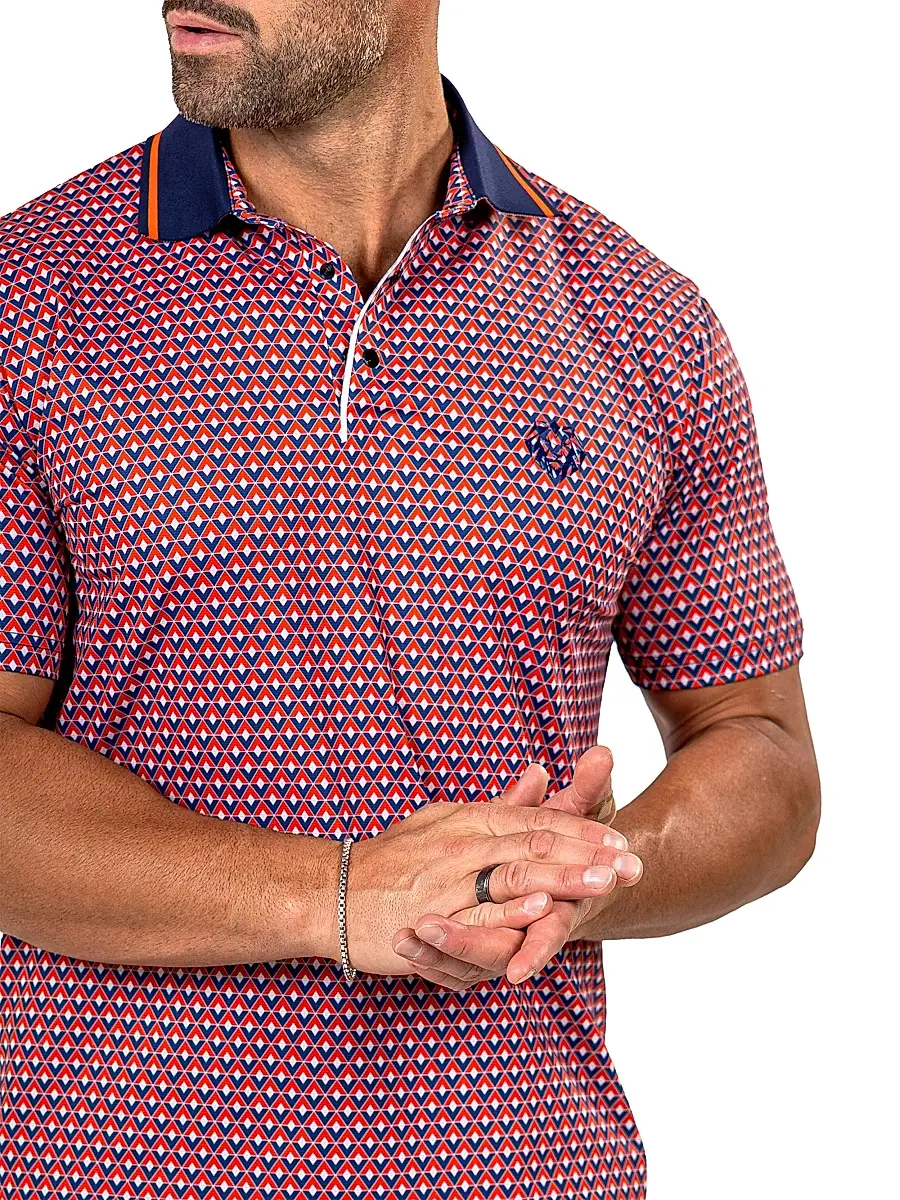 Maceoo Men's Golf Polo Marthyr Shirt - Red | Thumbnail 9 Maceoo Men's Golf Polo Marthyr Shirt - Red | Thumbnail 9