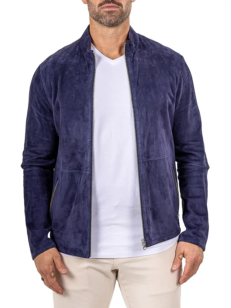 Maceoo Men's Marthyr Leather Jacket | Thumbnail 2 Maceoo Men's Marthyr Leather Jacket | Thumbnail 2