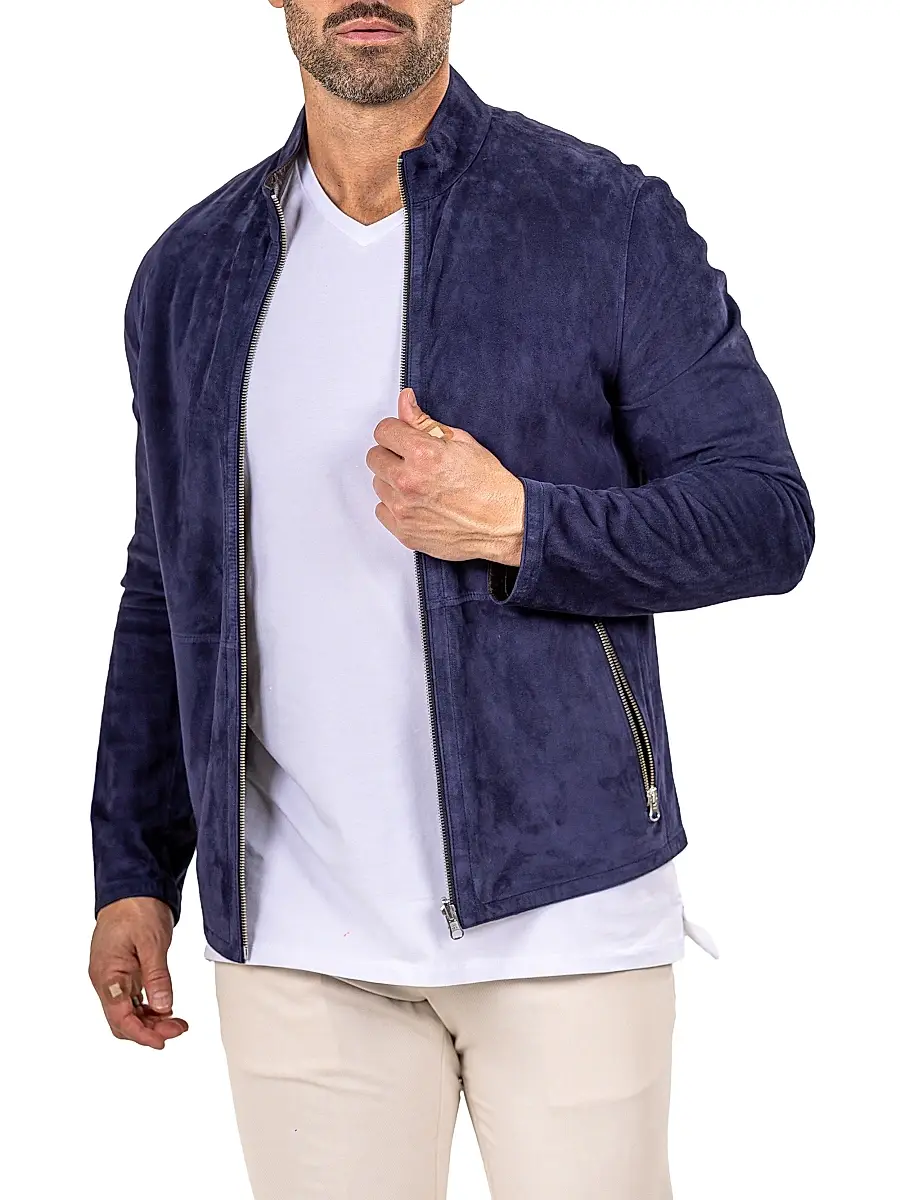 Maceoo Men's Marthyr Leather Jacket | Thumbnail 4 Maceoo Men's Marthyr Leather Jacket | Thumbnail 4