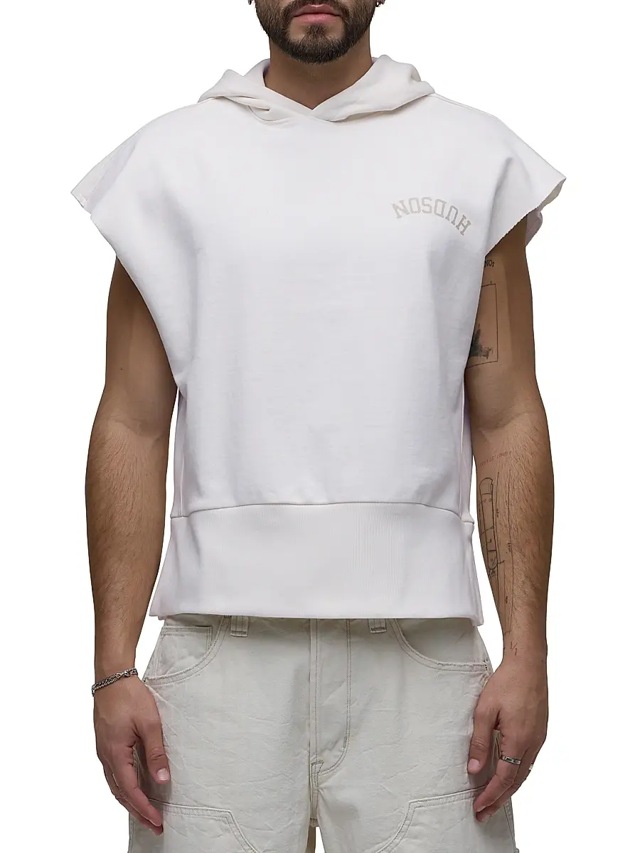 Hudson Jeans Men's Viper Sleeveless Hoodie | Thumbnail 4