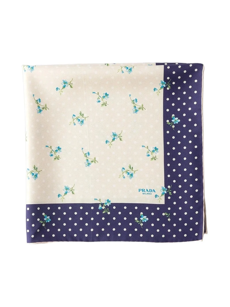 Women's Printed Silk Twill Scarf