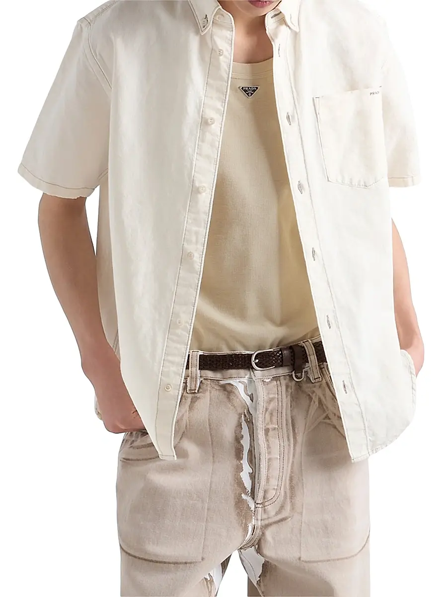 Prada Men's Cotton Tank Top | Thumbnail 2