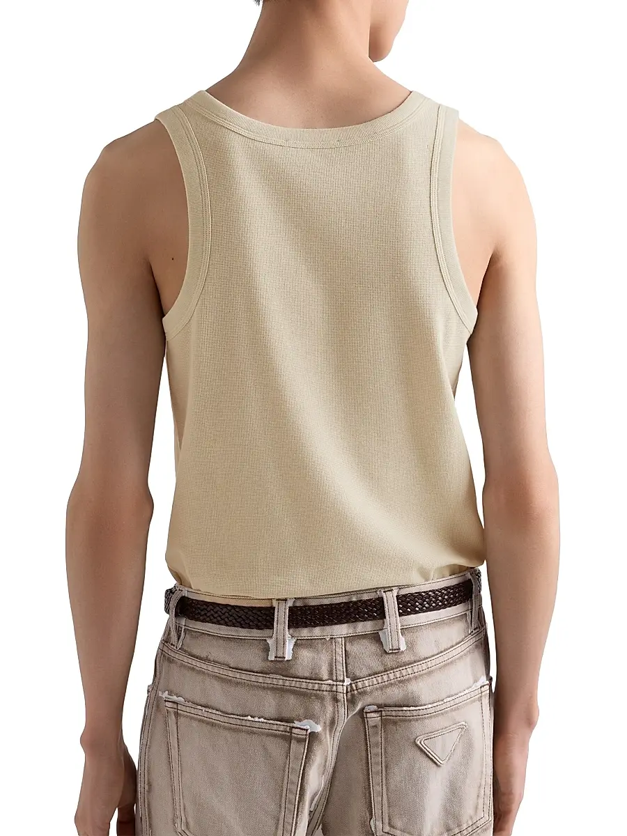 Prada Men's Cotton Tank Top | Thumbnail 4