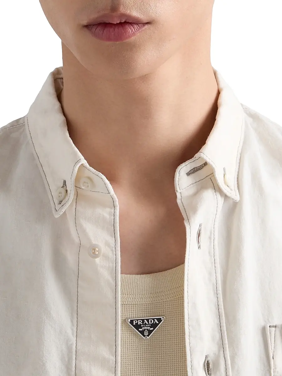 Prada Men's Cotton Tank Top | Thumbnail 5