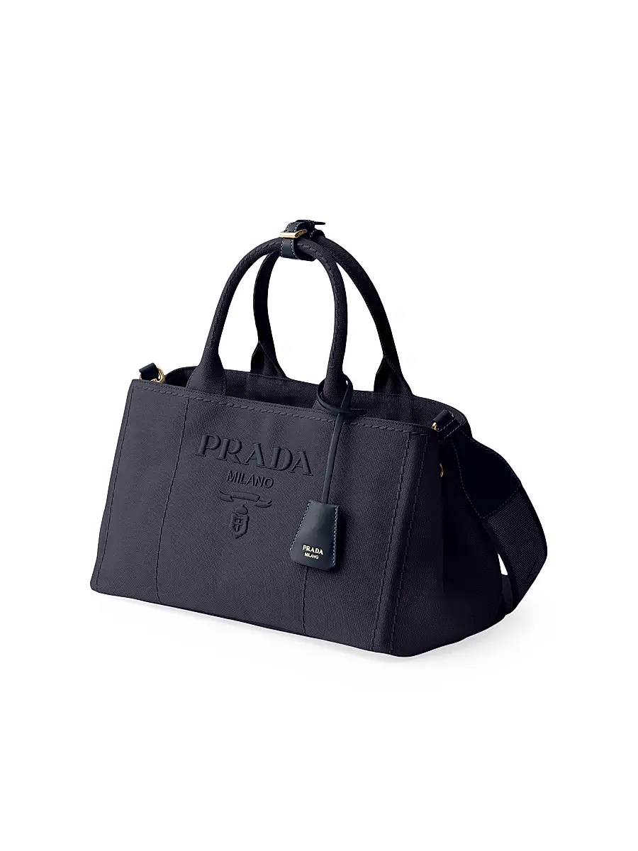 Prada Women's Jardinière Cotton Canvas Tote Bag | Thumbnail 2 Prada Women's Jardinière Cotton Canvas Tote Bag | Thumbnail 2
