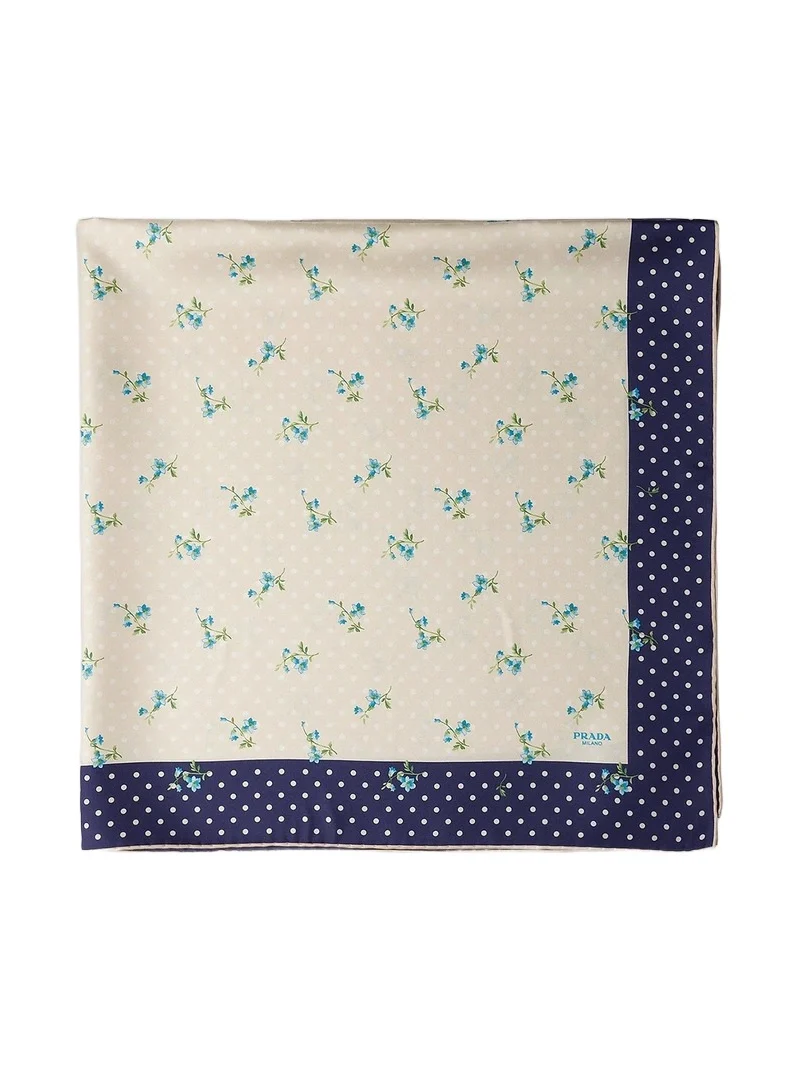 Women's Printed Silk Twill Scarf