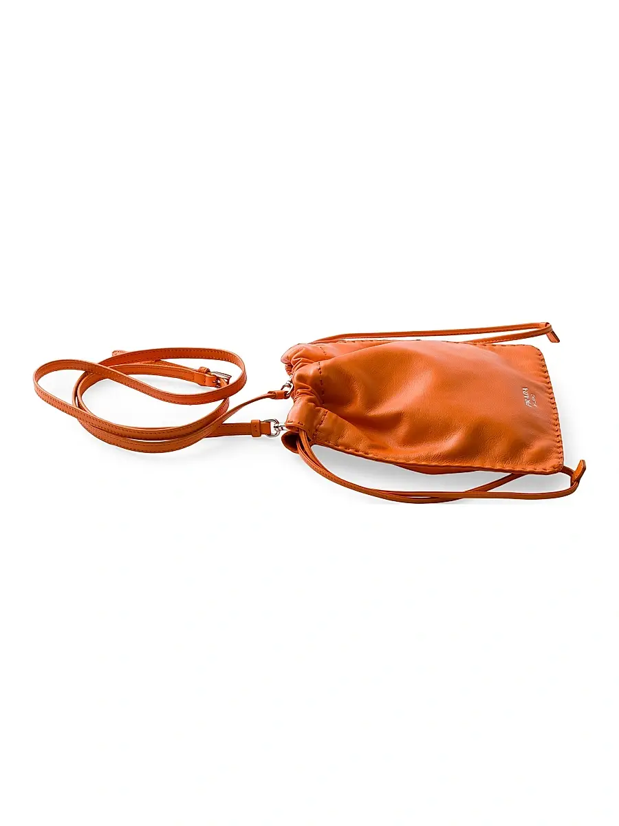 Prada Women's Nappa Leather Smartphone Pouch | Thumbnail 2 Prada Women's Nappa Leather Smartphone Pouch | Thumbnail 2